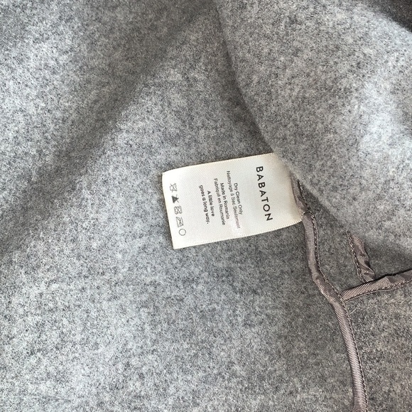 Babaton Stedman Grey Wool Coat XXS - Picture 5 of 12